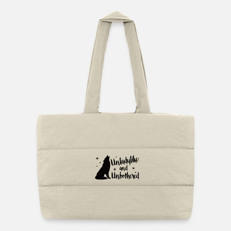 Pas digne d’une dame et sans être dérangée Sac shopping matelassé