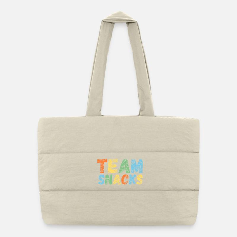 Team Snacks Puffer-Einkaufstasche