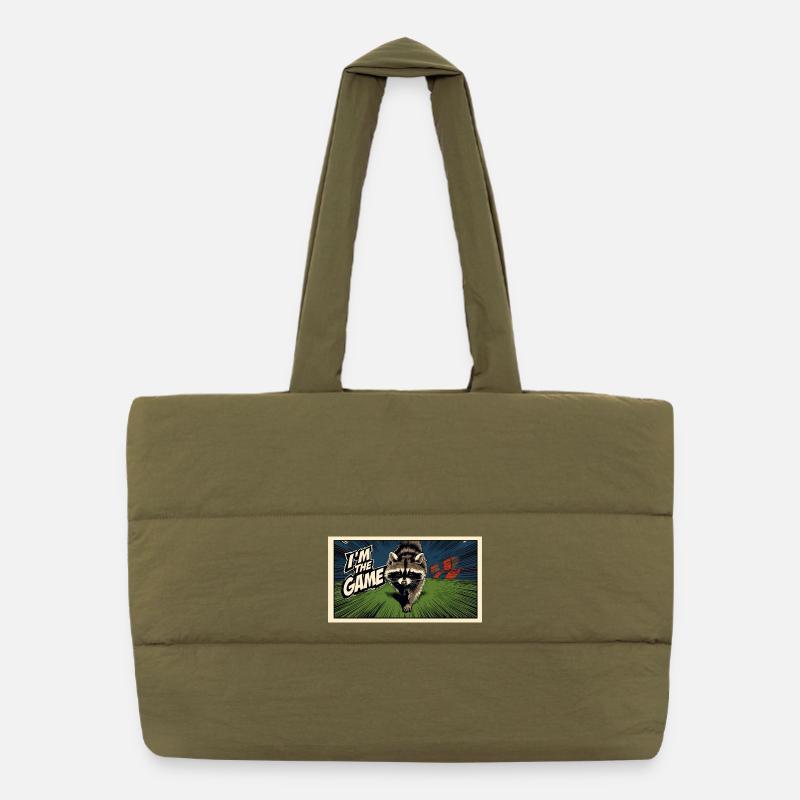 Je suis le raton laveur de jeu Sac shopping matelassé