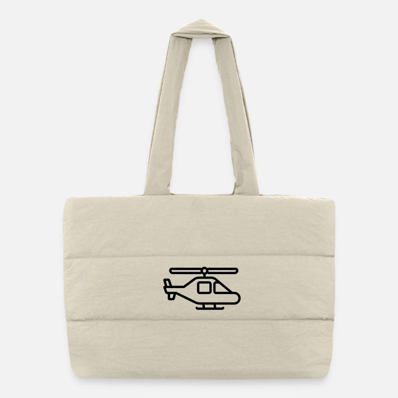 helicopter Puffer Shopping Bag