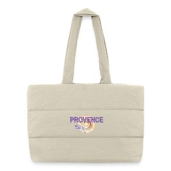Sommer in der Provence - Puffer-Einkaufstasche - Naturweiß - Vorne