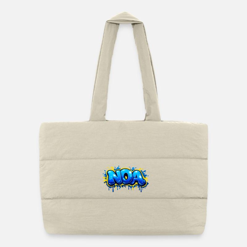 NOA GRAFFITI NAME FOR PERFECT GIFT PRINTABLE  Sac shopping matelassé