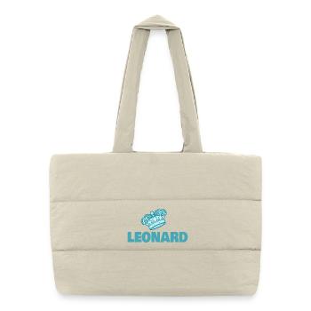 First name Leonard - Puffer Shopping Bag - natural - Front