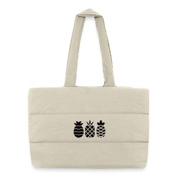 Pineapple without frills - Puffer Shopping Bag - natural - Front