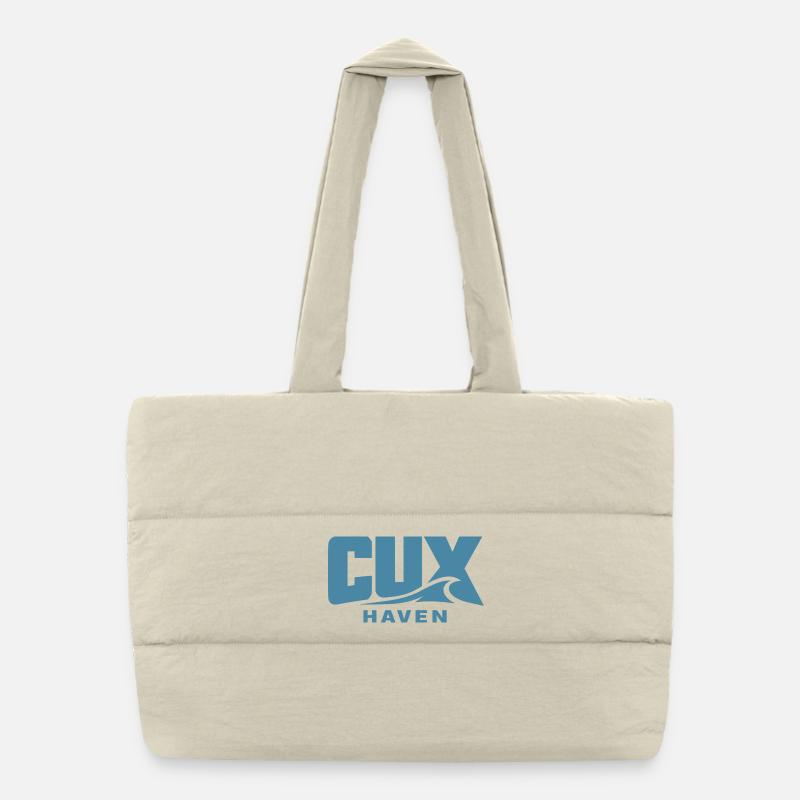 Cux Haven Coastal Wave for Cuxhaven Fans Puffer Shopping Bag