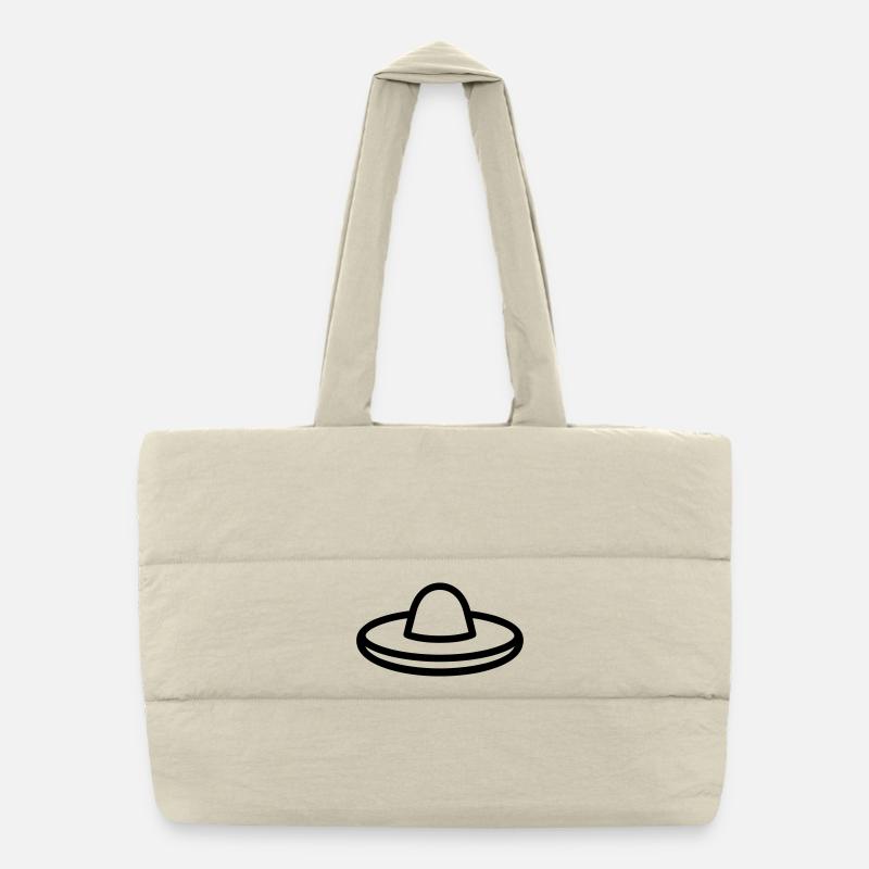 Mexican Hat Puffer Shopping Bag