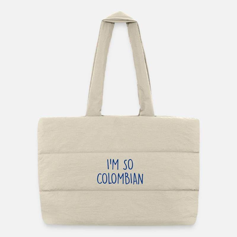 I'm so Colombian Kolumbien Puffer-Einkaufstasche