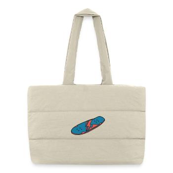 Skateboard Deck Urban Street - Puffer Shopping Bag - natural - Front