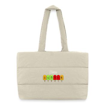 Hello Summer Popsicles - Puffer Shopping Bag - natural - Front