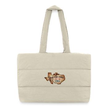 Ambiances de cowboy western comme moi - Sac shopping matelassé - blanc naturel - Devant