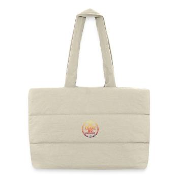 No Ticket No Support - Puffer Shopping Bag - natural - Front