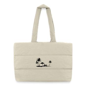 Beach - Puffer Shopping Bag - natural - Front