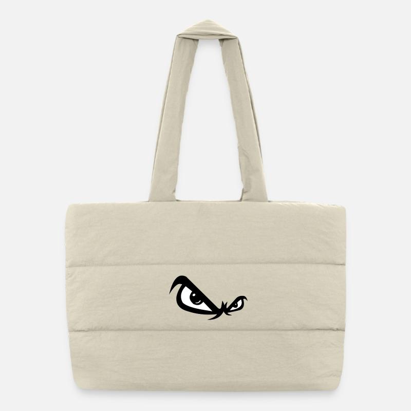 Evil look Puffer Shopping Bag