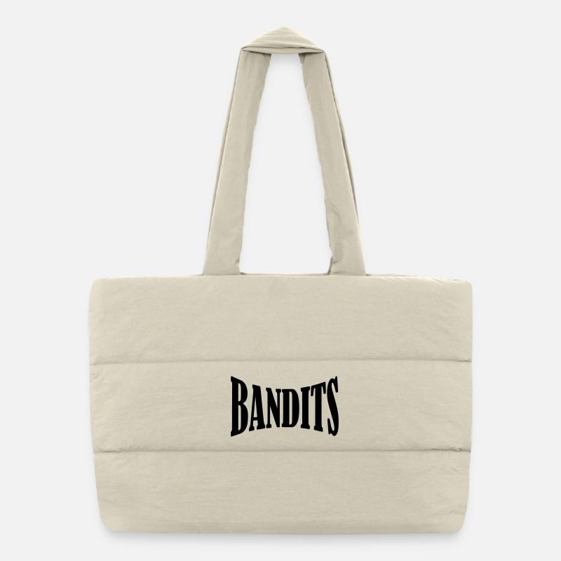 bandit bandits shirt Puffer-Einkaufstasche