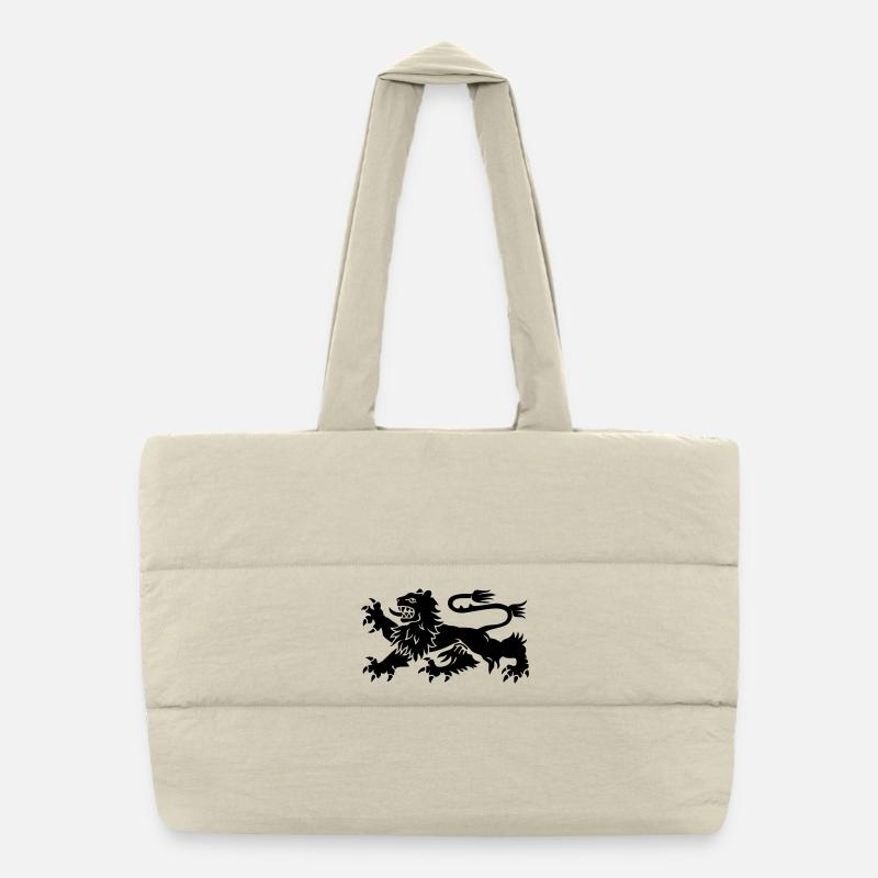 Lion Puffer Shopping Bag