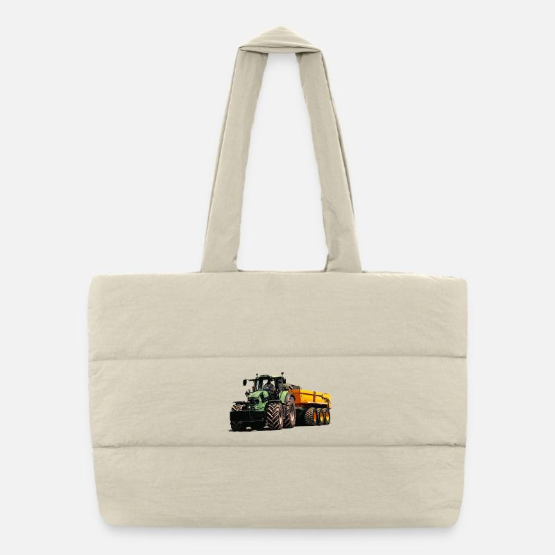 Deutz avec remorque benne Sac shopping matelassé