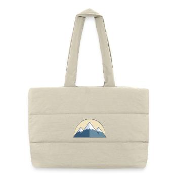 Mountains - Puffer Shopping Bag - natural - Front
