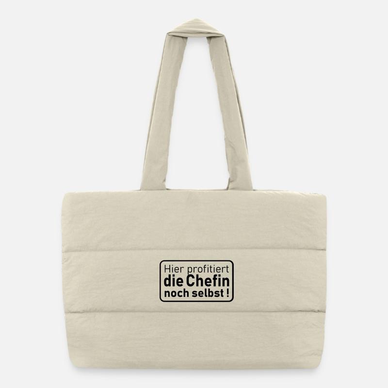die Chefin noch selbst Puffer-Einkaufstasche