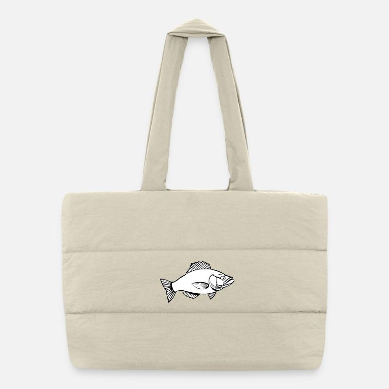 Fish Fish Angler T-shirt Gift Puffer Shopping Bag