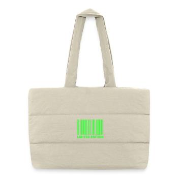 LIMITED EDITION - BARCODE - Puffer Shopping Bag - natural - Front