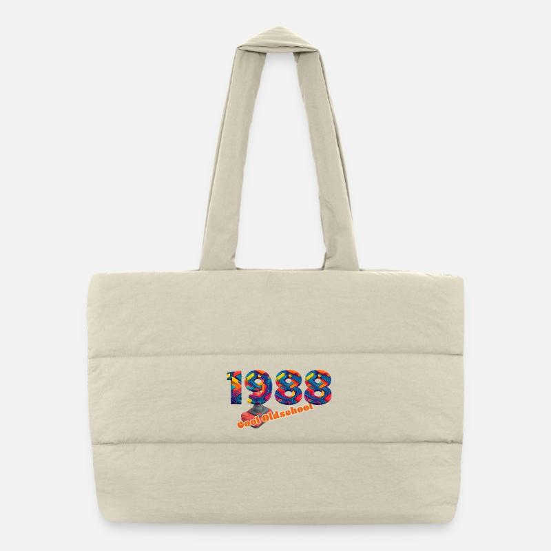 1988 – Classic Gaming Retro Design Puffer Shopping Bag