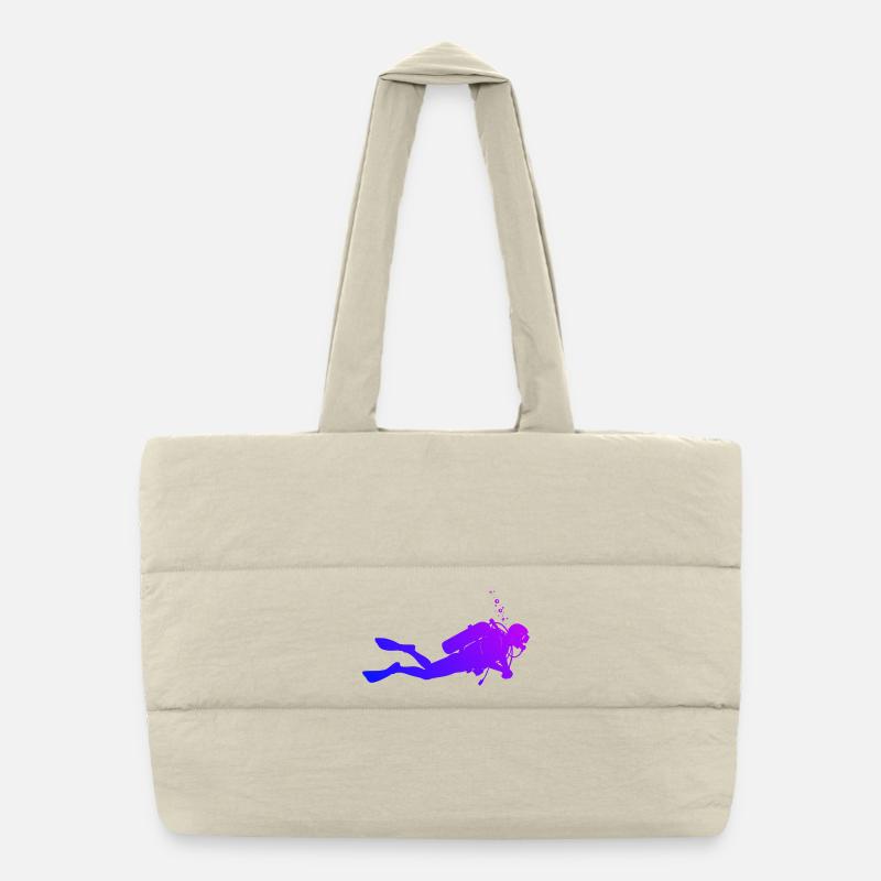 tauchen Power Diving Design Puffer-Einkaufstasche