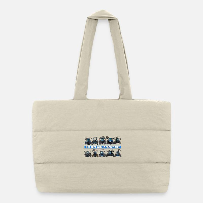 0900 S'IL N'EST PAS BLEU, IL NE LE FAIT PAS !! Sac shopping matelassé