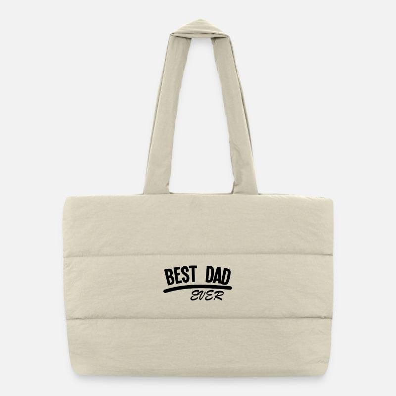 BEST DAD EVER Puffer-Einkaufstasche