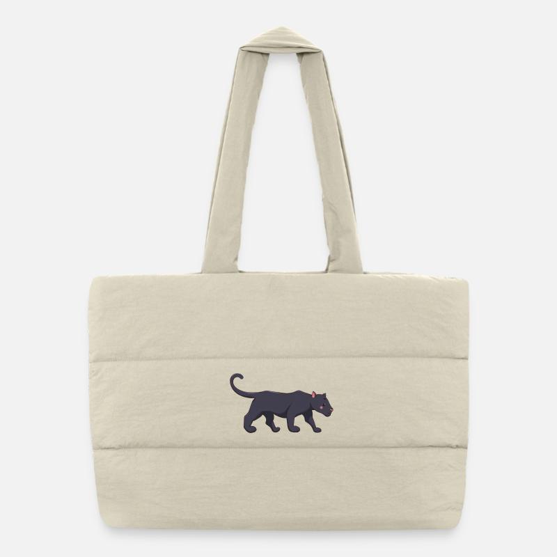 Panther Puffer-Einkaufstasche