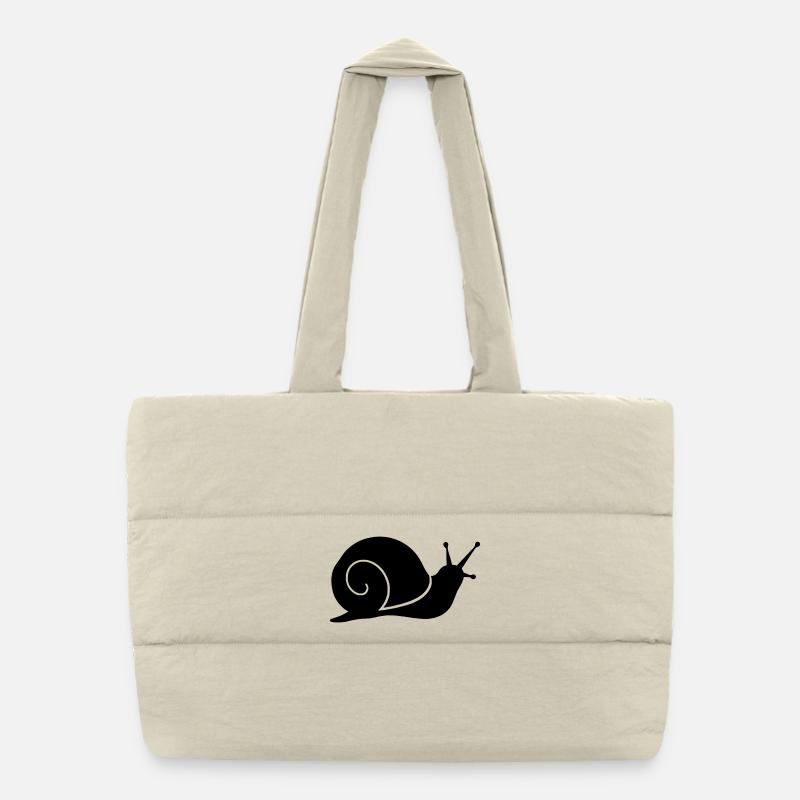 Silhouette d’escargot simple Sac shopping matelassé