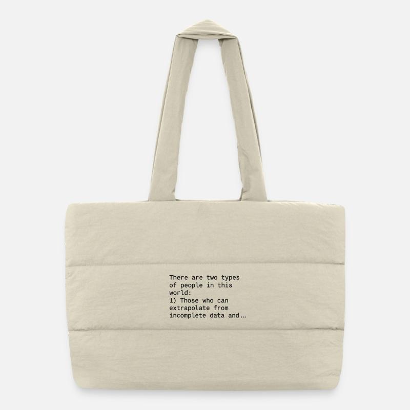 Blagues mathématiques amusantes Sac shopping matelassé