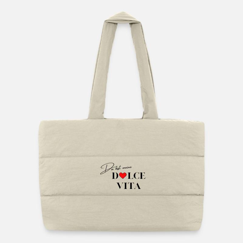 Saying Love Puffer Shopping Bag