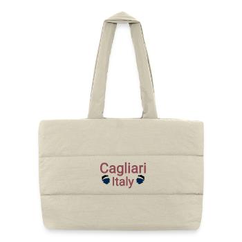 Cagliari italy liebe - Puffer-Einkaufstasche - Naturweiß - Vorne