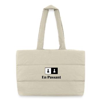 En Passant - Puffer-Einkaufstasche - Naturweiß - Vorne