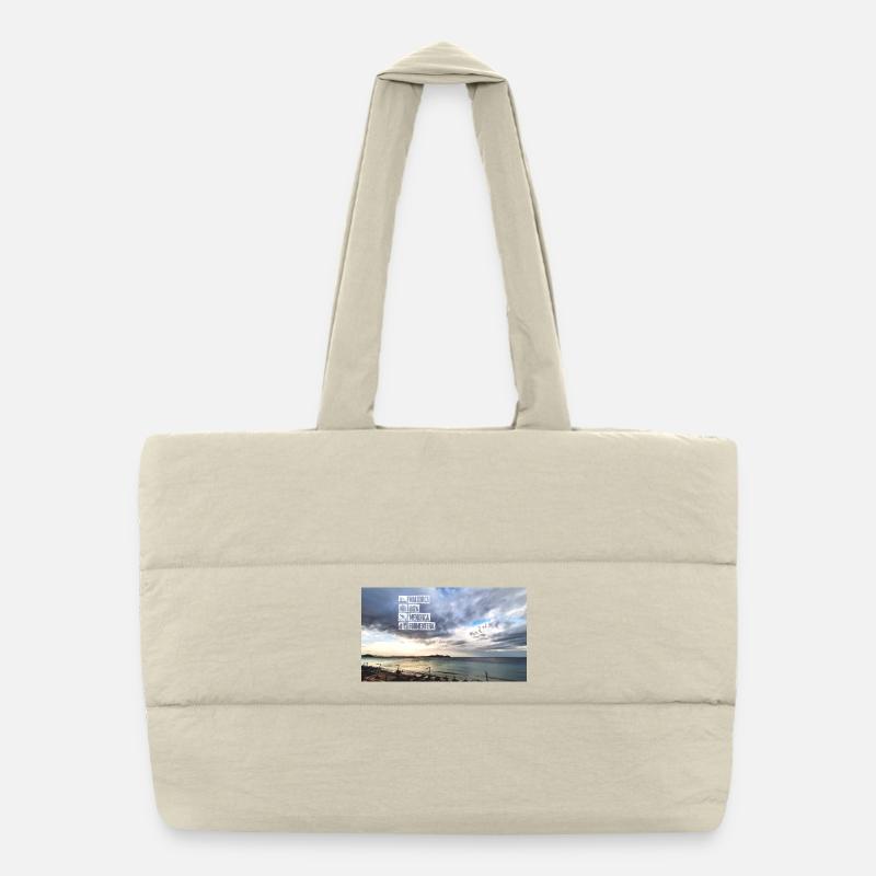 Balearic Islands Sunset Islands Puffer Shopping Bag