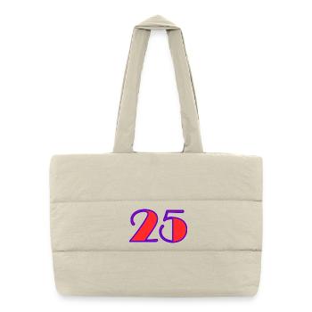 25. 25 YEARS. 25th ANNIVERSARY. 25 YEARS ANNIVERSARY. - Puffer Shopping Bag - natural - Front