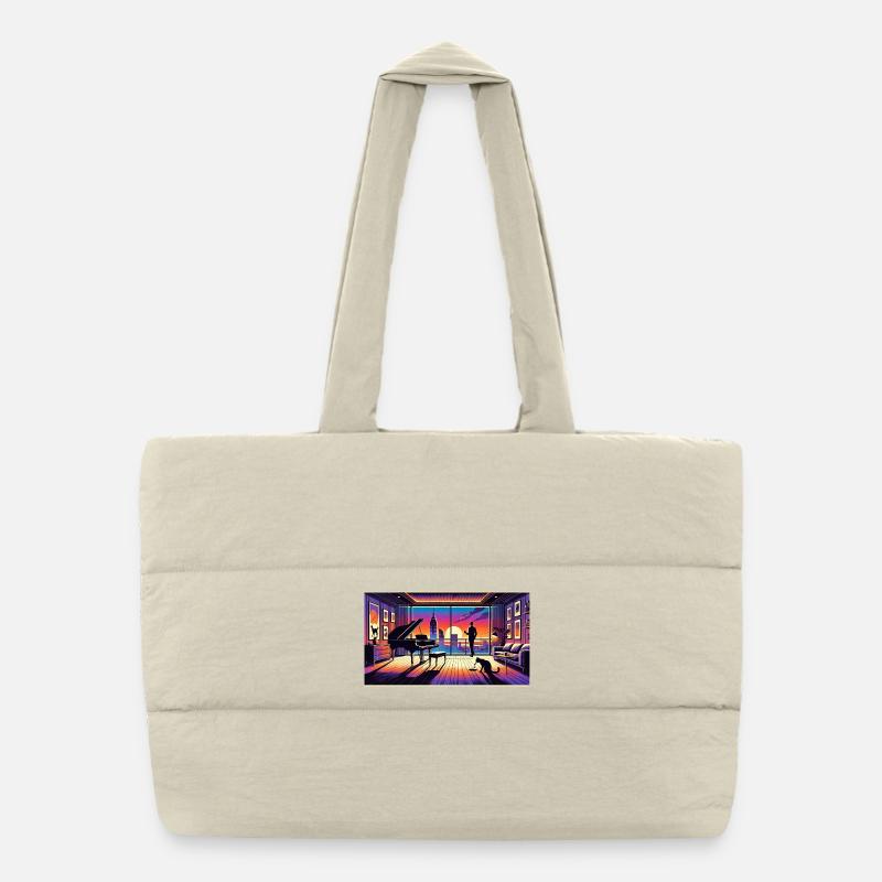 Kotzi Katzi Katz - une soirée au piano Sac shopping matelassé