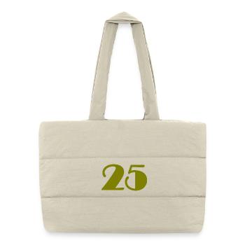 25. 25 YEARS. 25th ANNIVERSARY. 25 YEARS ANNIVERSARY. - Puffer Shopping Bag - natural - Front