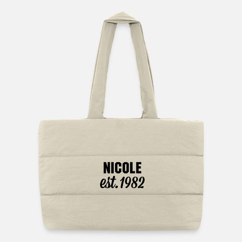 Nicole est 1982 Puffer-Einkaufstasche