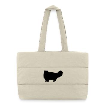 Persian Cat - Puffer Shopping Bag - natural - Front