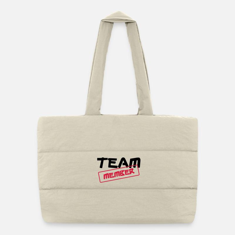 [ Team Member ] - Sac shopping matelassé - blanc naturel