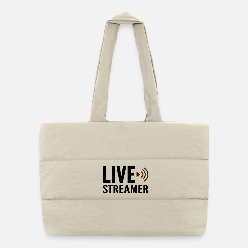 Streamer Live-Streamer Puffer-Einkaufstasche