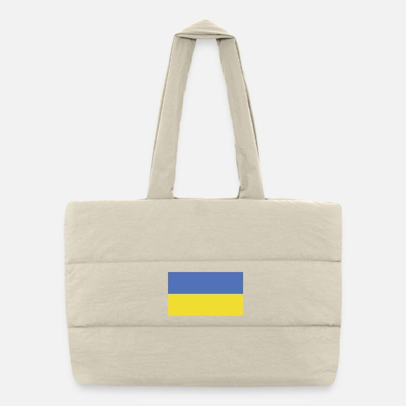 Ukraine Flag Flag Puffer Shopping Bag