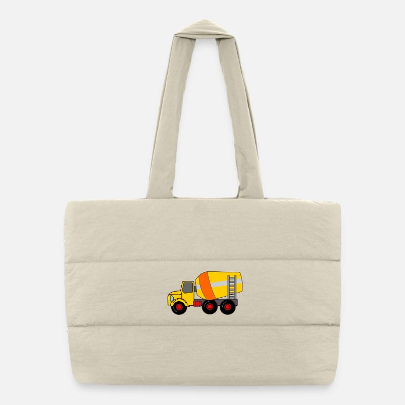 Cement wagon color Puffer Shopping Bag