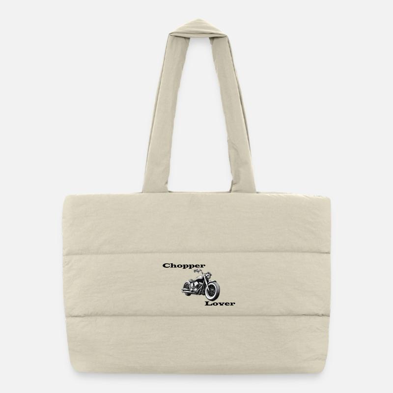 Chopper Lover Puffer-Einkaufstasche