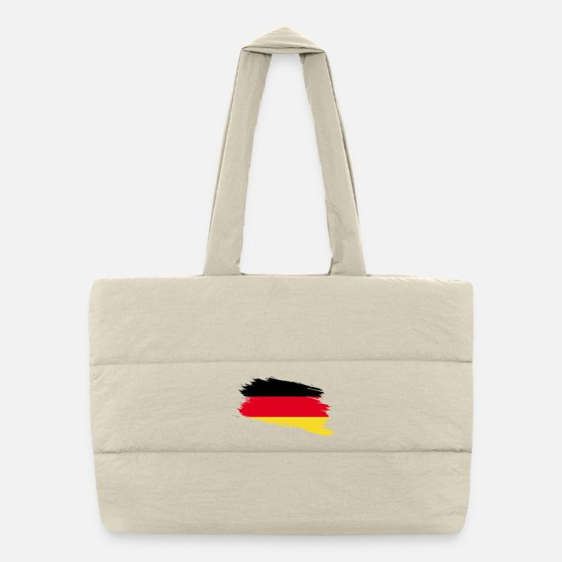 Deutschland - Puffer-Einkaufstasche - Naturweiß