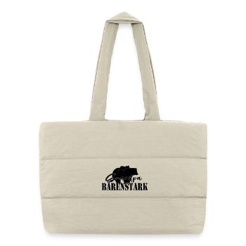 Grand-père Ours Fort Cadeau - Sac shopping matelassé - blanc naturel - Devant