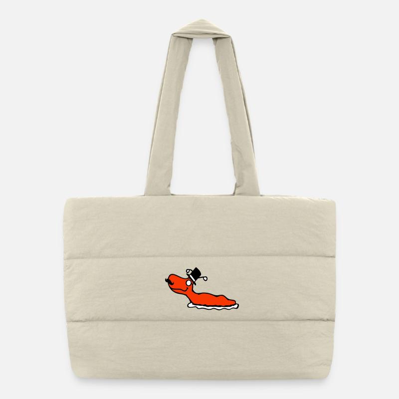 M. Escargot Sir Cylindre Monocle Riche Riche Sac shopping matelassé