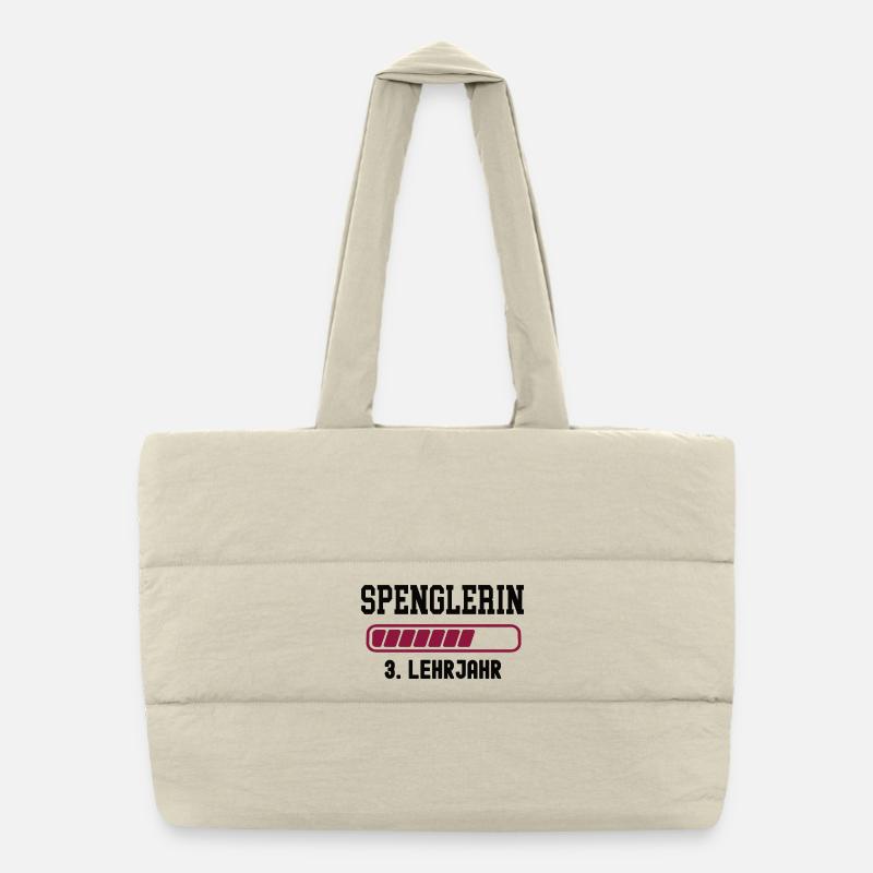 Apprentissage de ferblantier 3e année d’apprentissage de ferblantier Apprentissage Sac shopping matelassé