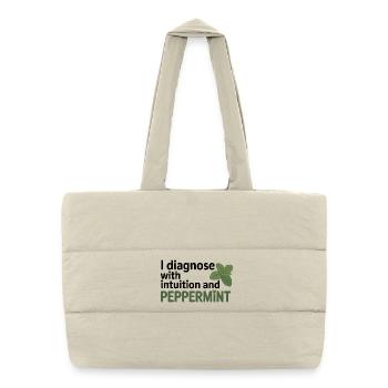 Naturopath Diagnose Intuition Peppermint  - Puffer Shopping Bag - natural - Front